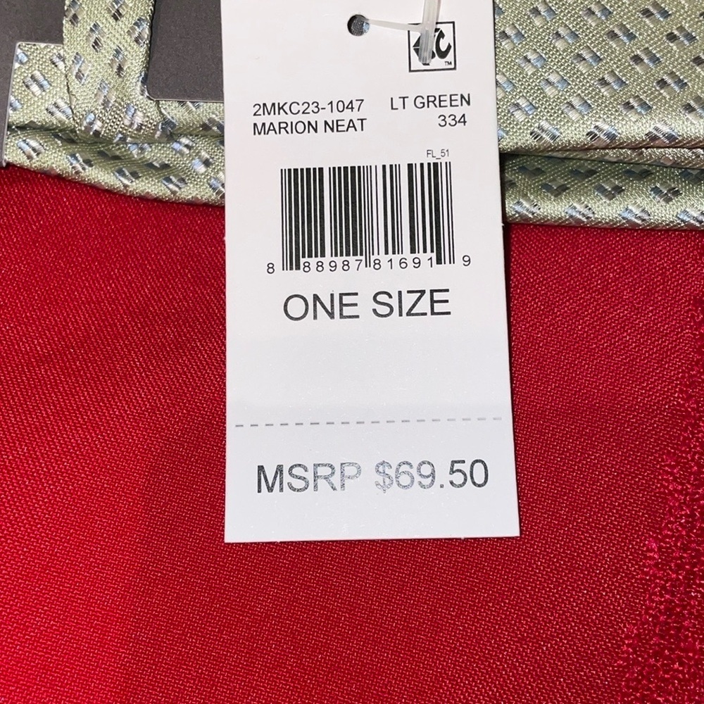 Michael Kors Green/Silver Tie NWT - Picture 4 of 5